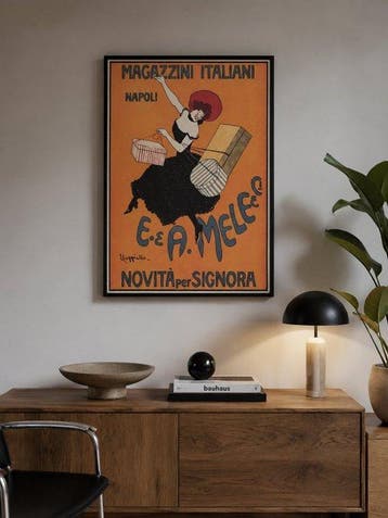Leonetto Cappiello - Mele Magazzini Italiani Napoli, Antiek en Kunst