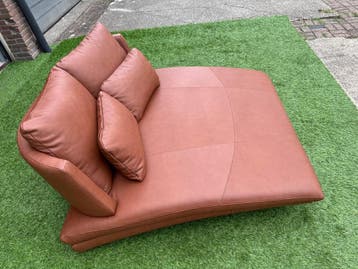 Rolf Benz model 2800 lounge sofa fauteuil chaise longue zgan, 150 tot 200 cm, Tweepersoons, Zo goed als nieuw, Leer