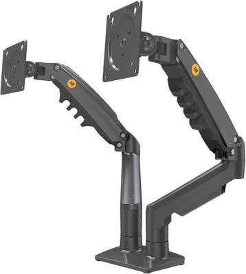Dubbele monitor arm zwart - Ergonomisch | Laatste Stuk!, Ophalen of Verzenden, Zo goed als nieuw
