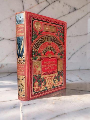 Jules Verne; illustrazioni di Riou - Voyages et Aventures du
