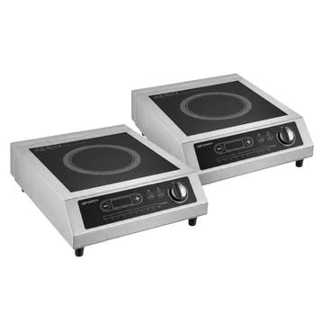 GGM Gastro | (2 stuks) inductie kookplaat - 360x460x129mm -, Verzenden, Nieuw in verpakking, Fornuis, Frituur en Grillen