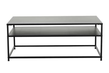 industrieele salontafel DURA STEEL 100cm zwart metaal met, Huis en Inrichting, Tafels | Salontafels, Ophalen of Verzenden, Nieuw