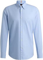 BOSS Rickert Overhemd Lichtblauw maat M Heren, Kleding | Heren, Overhemden, Verzenden, Nieuw, BOSS