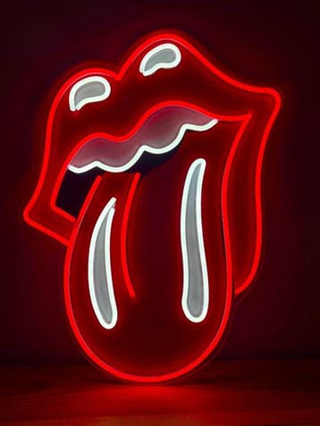 Rolling Stones - Neonlichtbord - Plexi
