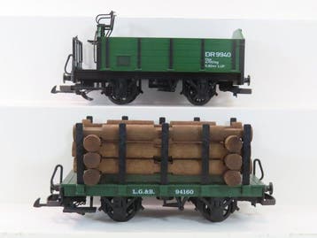 LGB/Toytrain G - 94160/94006 - Modeltrein goederenwagon (2), Nieuw