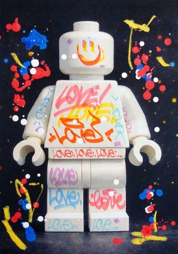 Golden Boy (2000) - “LEGO LOVER” - Original painting - (1/1)