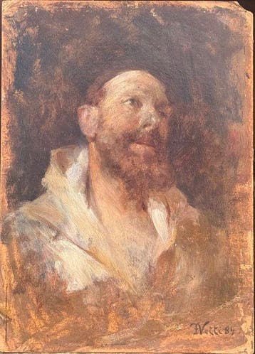 Francesco Netti (1832-1894) - Ritratto Virile
