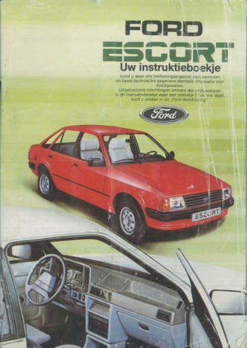 1985 Ford Escort Instructieboekje Handleiding Nederlands, Verzenden