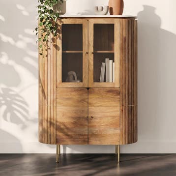 *WOONWINKEL* Kare Design Grace Ovale Buffetkast Mangohout, Verzenden, Nieuw