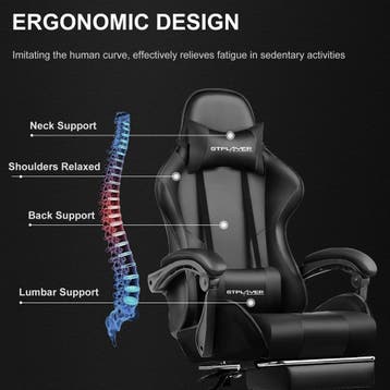 Ergonomische Bureaustoel -  Office Chair - Gamestoel - Volwa, Verzenden, Zo goed als nieuw