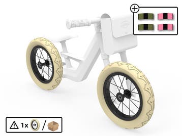 BERG-Onderdeel Skelter - wielen 12 Retro - zwart/Beige, Ophalen of Verzenden, Nieuw