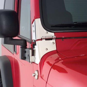 Rampage 1976-1983 Jeep CJ5 Windshield Hinge - Stainless, Ophalen of Verzenden