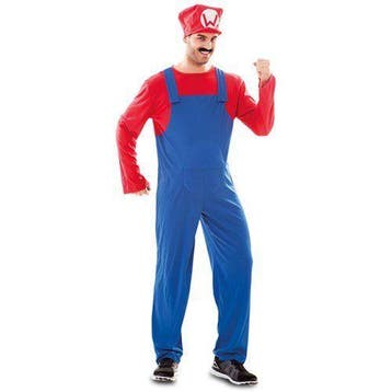 Mario kostuum man, Verzenden, Nieuw, Feestartikel