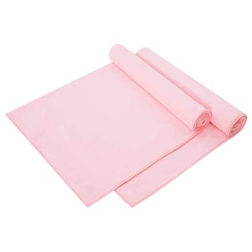 vidaXL Sporthanddoeken 2 st Roze 140 x 70 cm, Verzenden, Nieuw, Roze