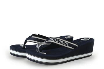 Tommy Hilfiger Sandalen in maat 39 Blauw, Sandalen of Muiltjes, Zo goed als nieuw, Tommy Hilfiger, Verzenden