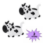 Fako Bijoux - Tennisdemper - Koe - Wit - 2 Stuks, Verzenden, Nieuw