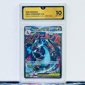 Pokémon Graded card - Charizard 023 - Pokémon - GG 10, Nieuw