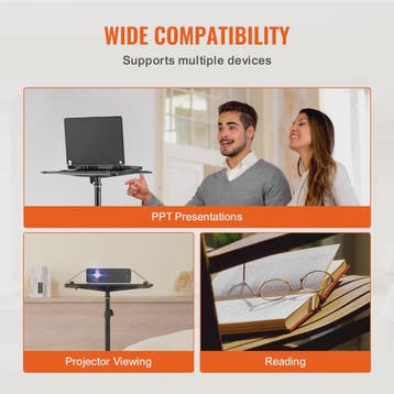Verstelbare Projector Vloerstandaard met Tray - Ideaal voor, Verzenden, Nieuw