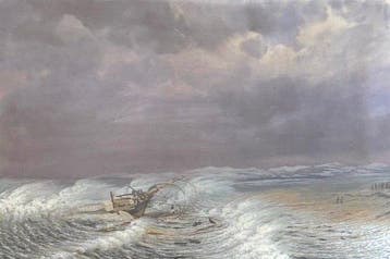 Frederik Martin Sørvig (1823–1892) - Breidabliks Forlis i
