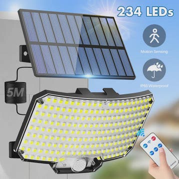Krachtige Buiten Zonne-energie Lamp met 234 LED's, Bewegings, Huis en Inrichting, Lampen | Hanglampen, Verzenden, Nieuw