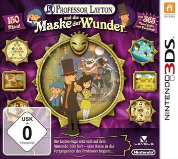 Professor Layton und die Maske der Wunder (German) [Nintendo, Ophalen of Verzenden, Zo goed als nieuw
