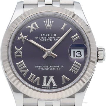 Rolex - Datejust 31 Boys Watch Jubilee VI Diamond Aubergine, Nieuw