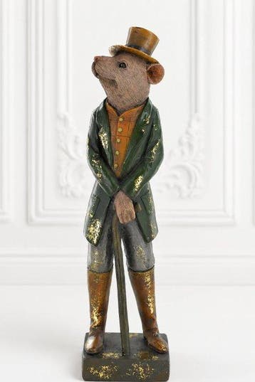 sculptuur, Dapper Rat Gentleman Sculpture – Vintage