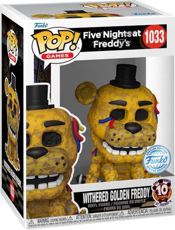 Funko Pop! - Five Nights At Freddys Withered Golden Freddy, Verzenden, Nieuw