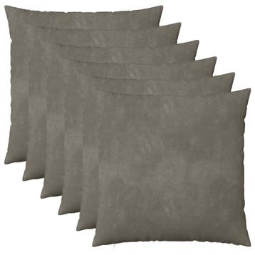 vidaXL Kussensloop 6 pcs HEERLEN Lichtgrijs 65 x 65 cm, Verzenden, Nieuw