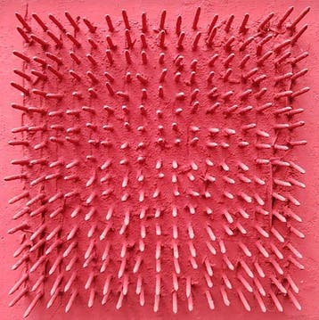 Bernard Aubertin (1934-2015) - Tableau clous, Antiek en Kunst