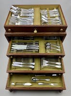 Christofle - Tafelservies voor 12 (144) - Vendôme Coquille -, Antiek en Kunst