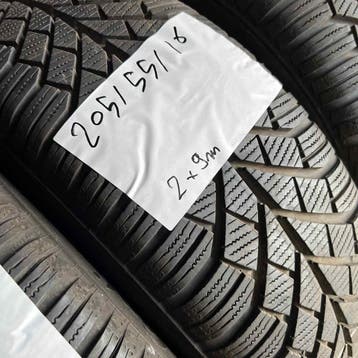 4 x Continental Winter TS830 205-55-16 Winterbanden 9mm, Gebruikt, 16 inch, Band(en), Personenwagen