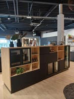 Nolte Showroom Kastenwand – Plus Zwart / Wildeiken Rustiek, Huis en Inrichting, Nieuw, 75 cm of meer, 200 cm of meer, 100 tot 150 cm