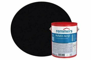 Remmers Rofalin Acryl Zwart Ral 9005, Verzenden, Nieuw