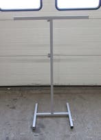 Kledingrek, B80 x D50 x H134 cm, grijs