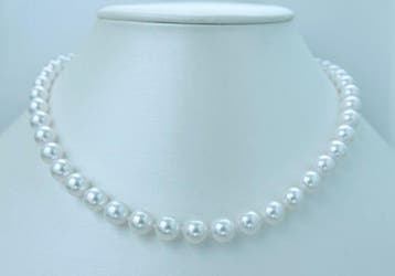 Zonder minimumprijs - Halsketting Zilver Parel - Akoya Parel, Sieraden, Tassen en Uiterlijk, Kettingen, Nieuw