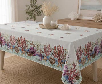 Tafelkleed met kustthema voor grote tafels - Tafelkleed -