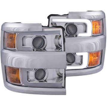 ANZO Projector Headlights 15-17 Chevrolet Silverado 2500HD /, Auto-onderdelen, Verlichting, Ophalen of Verzenden, Nieuw