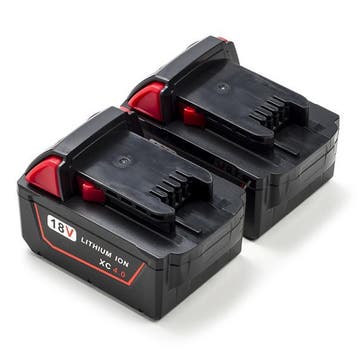 2-Pack Milwaukee M18 B4 / 4932430063, 123accu huismerk, Verzenden, Nieuw