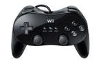 Classic Controller Wii Pro Zwart - Nintendo Wii, Spelcomputers en Games, Ophalen of Verzenden, Zo goed als nieuw