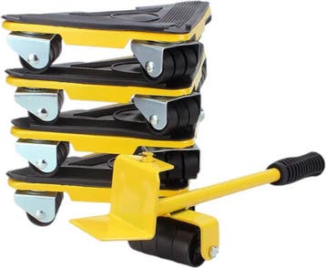 Meubellifter - Geel - 5-delige Set - Eenvoudig Verplaatsen, Verzenden, Nieuw