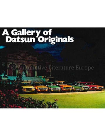 1972 DATSUN PROGRAMMA BROCHURE ENGELS, Nieuw, Nissan, Author