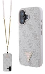 Guess iPhone 16 Back Cover Magsafe IML crossbody cord Roze, Verzenden, Nieuw, Frontje of Cover