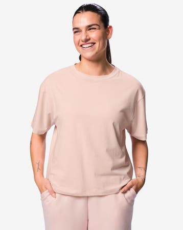 HEMA Dames T-shirt katoen lichtroze, Verzenden, Nieuw