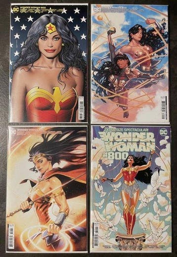 Wonder Woman - #800 Vol.1 NM/M 9.8 DC Comics LOT - 4 Variant, Nieuw