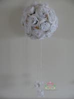 Bloemenbal Pomander RoseBall 21 Wit, Ophalen of Verzenden, Nieuw