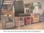 Leren eetkamerstoel Comfort met wieltjes - Toledo Moss, Huis en Inrichting, Bruin, Nieuw, Leer, Ophalen of Verzenden