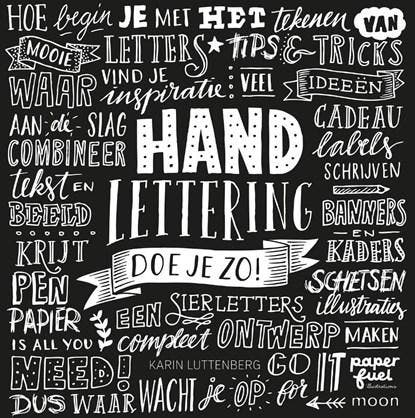 Handlettering doe je zo! | 9789048834228 | Karin Luttenberg, Boeken, Literatuur, Zo goed als nieuw
