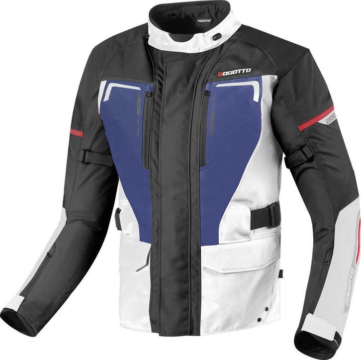 Bogotto Aveno 3in1 Waterdichte Textiele Motorjas Zwart Blauw, Motoren, Kleding | Motorkleding, Heren, Nieuw met kaartje, Jas | textiel