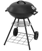 Zwarte Houtskool BBQ Grill Met Wielen voor Tuin en Camping, Tuin en Terras, Verzenden, Nieuw
